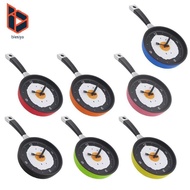 blesiya 9 Inch Round Frying Pan Wall Clock Digital Silent Clock for Restaurant Decor