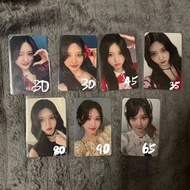 ive gaeul 金秋天 小卡