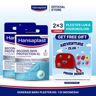 HANSAPLAST Second Skin XL Plaster, Contents 3 Hydrocolloid Plasters - Twin Pack