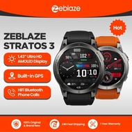 Zeblaze Stratos 3 Premium GPS Smart Watch Ultra HD AMOLED Display Built-in GPS Hi-Fi Bluetooth Phone Calls Smartwatch