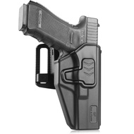 Gun & Flower Level II Retention OWB Holster for Taurus G2C G3C, Glock19 19X 23 32 45, Glock 43/43x, 