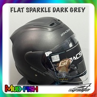 TOPI KELEDAR GRACSHAW GLAZZO G919 G919i 919 HELMET (FLAT Sparkle Dark Grey)