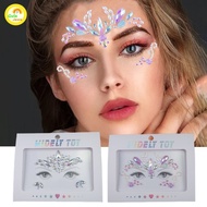 Face Sticker Painting 3d Face 3d Face Art Painting Rhinestones 3d Face Sticker Makeup Sticker Pearl 