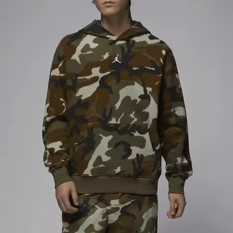 Nike genuine JORDAN Men's Loose-fit Fleece Camo Hoodie FV7435-380