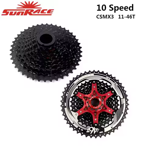 Sunrace 10 Speed Cassette CSMS3 CSMX3 42T 46T 51T Bike Cassette fit Shimano SRAM Flywheel 11-40 11-4