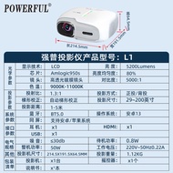 Black4K Ultra Hd L1Projector Android Home Portable Home Theater Bedroom Wall Projector