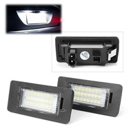 2Pcs White LED Car License Number Plate Light Lamp For BMW 1 3 5 Series M5 X5 X6 E82 E88 E90 E91 E92