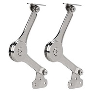 Heavy Duty Hinge with Soft Close 50lb/2pcs Folding Lid Stay Hinge for Cabinet， Kitchen Wardrobe Toy