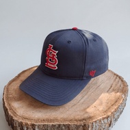 BASEBALL CAP '47 BRAND MVP "ST. LOUIS CARDINALS" NAVY BLUE PREMIUM