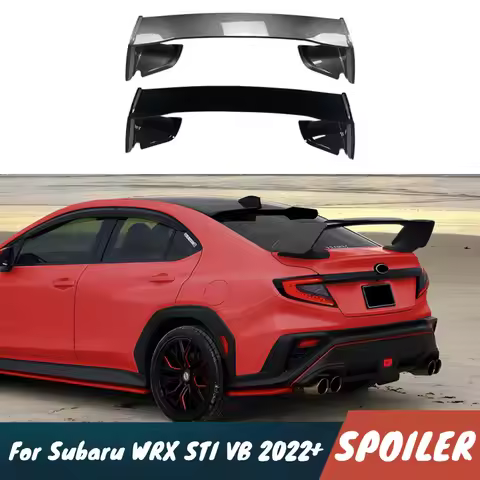For Subaru WRX STI VA 2022+ Car Rear Trunk Lid Spoiler Wings Black Carbon Body Kit Exterior Tuning A