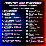 Custom hologram name stickers, jepng name, YT log0, 1G, Tt, etc.