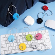 JM9P-1Pcs Wire Rope 3 Digit Combination Lock, Suitcase Password Padlock - Durable Steel Construction
