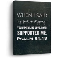 12x8 Inch Canvas Wall Art Modern Gallery Wall Decoration Print When I Said, ~My Foot Is Slipping,~yo