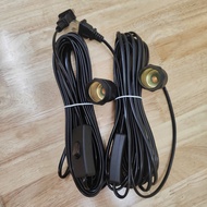 Combo 2 Bộ Dây Đuôi Đèn E27 Liền Công Tắc Dài 3-10m LED Trắng PVC Chống Cháy An Toàn Cho Bóng Đèn Ch