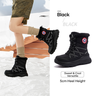 Camel Womens Winter Snow Boots Warm Fur Waterproof Non-Slip Hiking Shoes