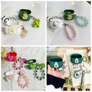 For Realme Buds T310 / T300 Case Cute Cartoon/Tulips/Daisy Flower Pendant&Earphone Silicone Cover fo