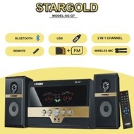 STARGOLD SG-G7 speaker with 2.1 channels, USB, SD, FM,Bluetooth and 2 wire connect(TV, Phone, Comput