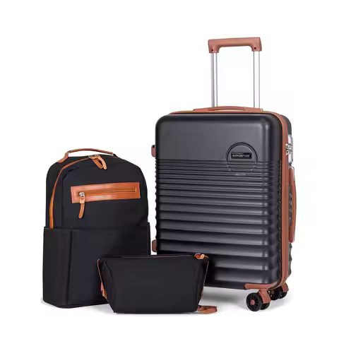 On Luggage 22x14x9 Airline Approved, 20inch Hard Shell Suitcases with Wheels, ABS Lightweight Carry 