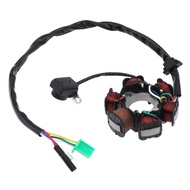 GY6-125 Scooter Generator 6 Coils Magneto Stator for 125cc and 150cc Chinese GY6 Engine ATVs
