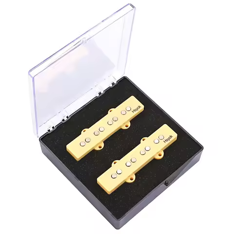 A Set of Bass Pickups Neck & Bridge Pickup Set for 4 Strings P/ J Bass Guitar Part Alnico 5