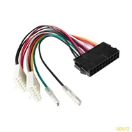 Lidu12 20Pin Common ATX PSU Cord to AT PSU Output 2x 6Pin Power Lead Converter For 286 386 486 586 O