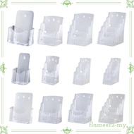 [FlameerdbMY] Acrylic Brochure Holder Design Clear Flyer Holder Rack Table Stand