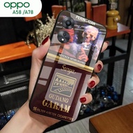 [A15] Oppo A58 Case A78/ - Oppo A58 Glitter Glass Softcase A78/ Oppo A58 Mobile Phone Case A78/ - Op