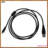 [M G L O] Black USB 2.0 A to 8-Pin Mini B Cable w/ Ferrite - 1.5M / 59 Inches for Nikon CoolPix P90