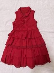 【低價出清】全新(女童)Nicholas &amp; Bears紅色禮服洋裝-2Y