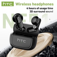 HTC NE51 bluetooth earphone HiFi HD Calling Noise Cancelling Fast Pairing type c earphone with mic s