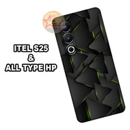S10-Softcase procamera for ITEL S25 Latest - ITEL S25 - flexible rubber material - Abstract Motif - 