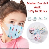 MBAPPE Masker Duckbill Anak Face Mask 3 Ply Earloop Isi 50 Pcs