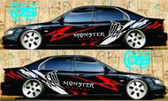 STIKER MONSTER ENERGY STIKER MOBIL SEDAN VIOS ACCORD CIELO CITY CIVIC BALENO DLL