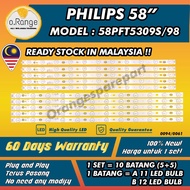 58PFT5309S/98 PHILIPS 58" LED TV BACKLIGHT (LAMPU TV) PHILIPS 58 INCH LED TV BACKLIGHT 58PFT5309S 58PFT5309