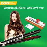 2-in-1 Infrared Hair Straightener for Styling and Treatment Without Damage Hair Health I Kemei KM-22