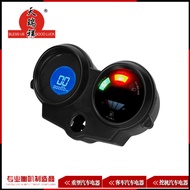 Odometer Kelajuan Motosikal Alat LCD Digital 7-Warna Lampu Belakang Takometer Tolok Bahan Api KM/J d