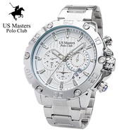 นาฬิกาข้อมือผู้ชายของแท้ ยี่ห้อ US Master Polo Club รุ่น AS11.241 นาฬิกาผู้ชาย สายเหล็กสแตนเลส กันน้