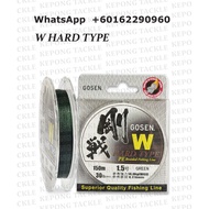 GOSEN Braided Line W HARD TYPE PE 150M BRAIDED FISHING LINE made in japan tali benang braid