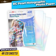 CUYI RC Pearl Holographic Photo Paper 260gsm 4R size RC Rainbow Highlighting Photo Paper 20 sheets