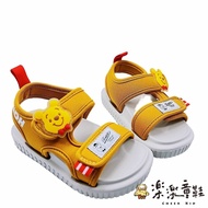 【斷碼出清不退不換】台灣製迪士尼輕量涼鞋-黃色維尼