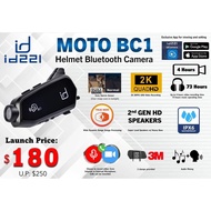SG SELLER 🇸🇬 ID221 Moto BC1 motorcycle helmet bluetooth camera &amp; intercom headset