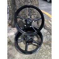 Enkei Rossi Sport Rim R25 V1 V2 MT25 ABS 3.5 / 5.5*17 SP522 Black Gold 3.5 Inci Depan 5.5 Inches Bel