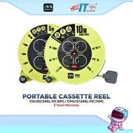MasterPlug Pro-XT 4 Gang Portable Cable / Cassette Reel (10m/5m) CMU10134SL-PX / CSU05134SL-PX