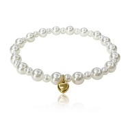 14k Pretty Heart cham pearl bracelet ViViDK Kjewelry