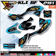 Decal Sticker Trail KLX 150 BF Fullbody - Decal Sticker KLX BF/G/EXTREME Simple Cool Design code 015