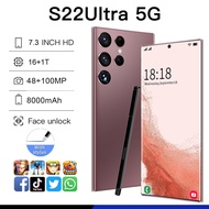 【อ่านต้นฉบับ】โทรศัพท์เดิม S22อัลตร้า5G S22Ultra 5G 7.3นิ้ว Hp 16G RAM 1TB ROM 48MP 100MP 8000Mah ราคาถูกโทรศัพท์มือถือซักผ้าคลังสินค้า Android 12.0 AI ขับเคลื่อนการจดจำใบหน้าปลดล็อคโทรศัพท์มือถือ Qualcomm 888 +