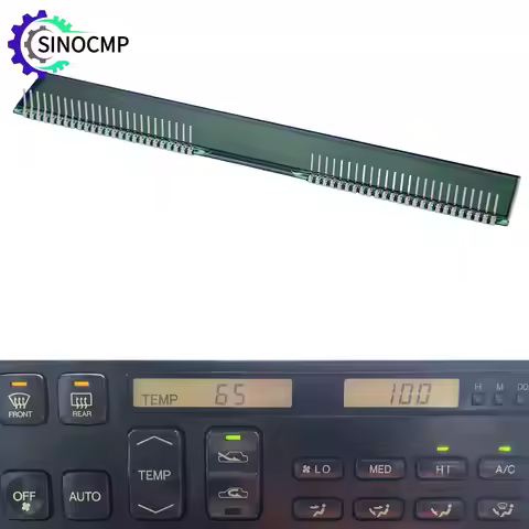50 Pins LCD Display For Lexus LS400 A/C Climate Control Unit 1993-1994 Dashboard Instrument Cluster 