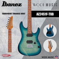 Ibanez AZ24S1F-TXB AZ Standard Series Electric Guitar - Transparent Turquiose Burst