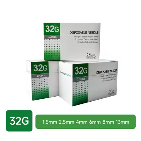 Disposable Needle 32G 1.5MM 2.5MM 4MM 6MM 8MM 13MM Painless Small Needle Hand Tool