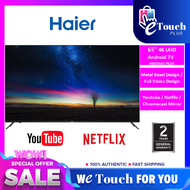 [Free shipping] Haier 65 ''inch 4K UHD HDR LED TV with built-in WiFi &amp; Bluetooth Android smart internet TV Dolby Digital audio support MyTV Freeview [h65k66ug plus]evisionevision